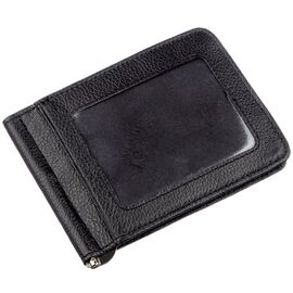 Купить - Кожаный мужской зажим на магните ST Leather 18937 Черный, Черный, фото , характеристики, отзывы