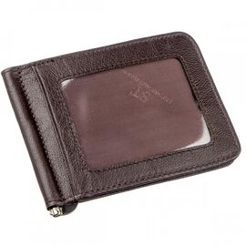 Придбати Зручний чоловічий Затискач для купюр ST Leather 18938 Коричневий, image , характеристики, відгуки