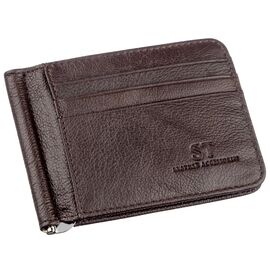 Купить - Стильный мужской зажим ST Leather 18941 Коричневый, Коричневый, фото , характеристики, отзывы