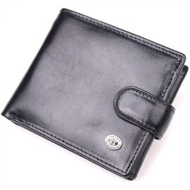 Придбати Класичний чоловічий гаманець із натуральної шкіри ST Leather 19407 Чорний, image , характеристики, відгуки