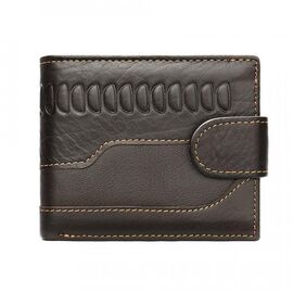 Придбати Чоловічий гаманець з тисненням 20233 Vintage Коричневий, image , характеристики, відгуки