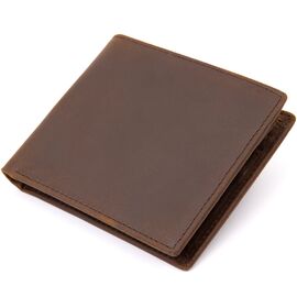 Купить - Портмоне унисекс матовое Vintage 20445 Темно-коричневое, фото , характеристики, отзывы