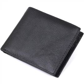 Придбати Шкіряний чоловічий гаманець Vintage 20475 Чорний, image , характеристики, відгуки