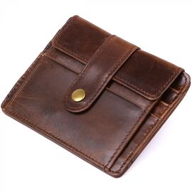 Придбати Кожаний чоловічий гаманець Vintage 20485 Коричневий, image , характеристики, відгуки