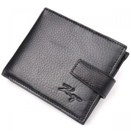 Придбати Зручний чоловічий гаманець із зернистої шкіри KARYA 21037 Чорний, image , характеристики, відгуки