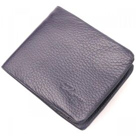 Придбати Оригінальне чоловіче портмоне із зернистої шкіри KARYA 21062 Синій, image , характеристики, відгуки