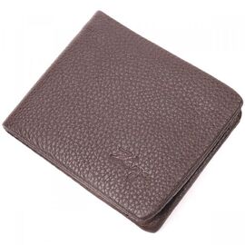 Купить - Отличное мужское портмоне из зернистой кожи KARYA 21063 Коричневый, фото , характеристики, отзывы