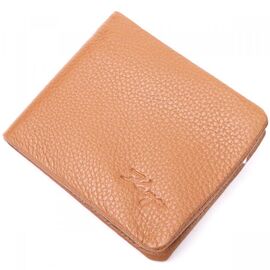 Купить - Стильное мужское портмоне из зернистой кожи KARYA 21064 Светло-коричневый, фото , характеристики, отзывы
