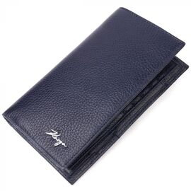 Придбати Вертикальний гаманець із натуральної шкіри KARYA 21141 Синій, image , характеристики, відгуки