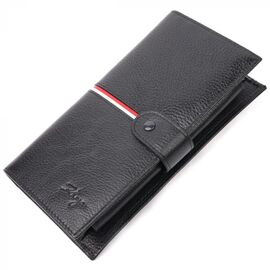 Придбати Місткий гаманець- клатч з натуральної шкіри KARYA 21182 Чорний, image , характеристики, відгуки