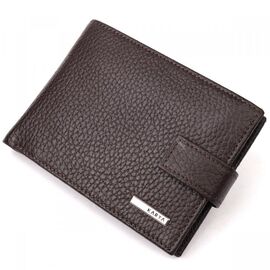 Придбати Зручний чоловічий гаманець із натуральної шкіри KARYA 21201 Коричневий, image , характеристики, відгуки