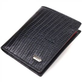 Придбати Чоловіче портмоне з натуральної фактурної шкіри CANPELLINI 21501 Чорне, image , характеристики, відгуки