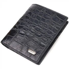 Купить Оригинальное мужское портмоне из натуральной фактурной кожи CANPELLINI 21502 Черное, фото , характеристики, отзывы