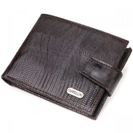 Придбати Чоловічий гаманець із натуральної фактурної шкіри CANPELLINI 21512 Коричневий, image , характеристики, відгуки