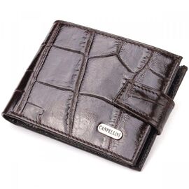 Придбати Надійний чоловічий гаманець із натуральної фактурної шкіри CANPELLINI 21516 Коричневий, image , характеристики, відгуки