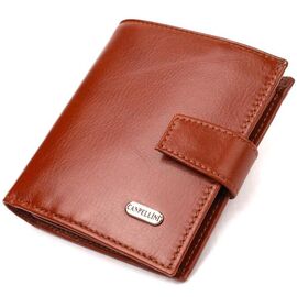 Придбати Відмінний чоловічий гаманець з натуральної гладкої шкіри CANPELLINI 21743 Коричневий, image , характеристики, відгуки