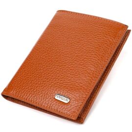 Придбати Стильний чоловічий гаманець вертикального формату з натуральної шкіри CANPELLINI 21754 Рудий, image , характеристики, відгуки