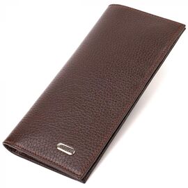 Придбати Класичний чоловічий вертикальний гаманець із натуральної шкіри CANPELLINI 21902 Коричневий, image , характеристики, відгуки