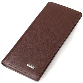 Придбати Чоловічий гаманець вертикальний без застібки з натуральної шкіри CANPELLINI 21904 Коричневий, image , характеристики, відгуки