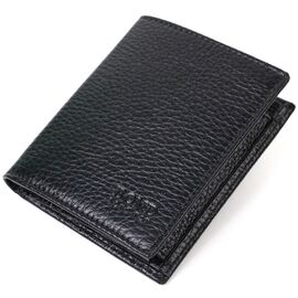 Купить - Миниатюрный мужской бумажник из натуральной кожи BOND 21992 Черный, фото , характеристики, отзывы
