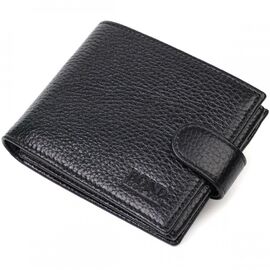 Придбати Чоловічий компактний горизонтальний гаманець із натуральної шкіри флотар BOND 22006 Чорний, image , характеристики, відгуки