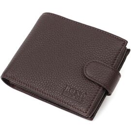 Придбати Горизонтальний чоловічий гаманець із натуральної шкіри флотар BOND 22007 Коричневий, image , характеристики, відгуки