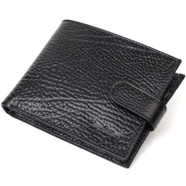 Купить - Стильный мужской кошелек горизонтального формата из натуральной кожи Tony Bellucci 22015 Черный, фото , характеристики, отзывы