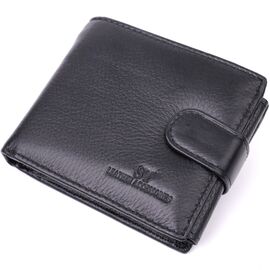 Купить - Качественный горизонтальный бумажник из натуральной кожи ST Leather 22455 Черный, фото , характеристики, отзывы