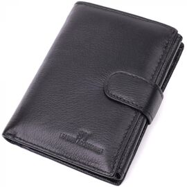Купить Солидный мужской бумажник вертикального формата из натуральной кожи ST Leather 22462 Черный, фото , характеристики, отзывы