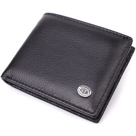 Купить - Отличный зажим из натуральной кожи ST Leather 22475 Черный, фото , характеристики, отзывы