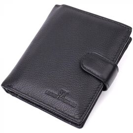Придбати Вертикальний гаманець із блоком під документи з натуральної шкіри ST Leather 22479 Чорний, image , характеристики, відгуки