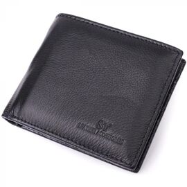 Придбати Шкіряне чоловіче портмоне із затискачем ST Leather 22481 Чорний, image , характеристики, відгуки