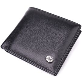 Купить Мужское кожаное портмоне из зажимом ST Leather 22485 Черный, фото , характеристики, отзывы