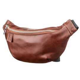 Поясная сумка GRANDE PELLE 11141 коричневая, Коричневый, фото 