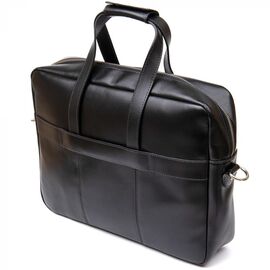 Купить - Сумка-портфель из натуральной кожи GRANDE PELLE 11442 Черный, фото , характеристики, отзывы