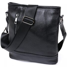 Купить Кожаная стильная мужская сумка через плечо SHVIGEL 11604 Черный, фото , характеристики, отзывы