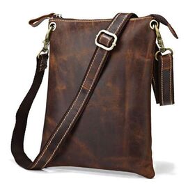 Придбати Шкіряна чоловіча сумка Vintage 14061 коричнева, image , характеристики, відгуки