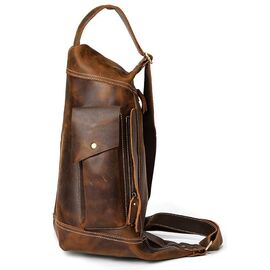 Купить - Мужская винтажная сумка через плечо Vintage 14782 Коричневая, Коричневый, фото , характеристики, отзывы
