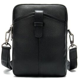 Купить Компактная мужская сумка кожаная Vintage 14885 Черная, фото , характеристики, отзывы