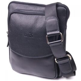 Купить Мужская сумка из комбинированой натуральной кожи SHVIGEL 18720 Черная, фото , характеристики, отзывы