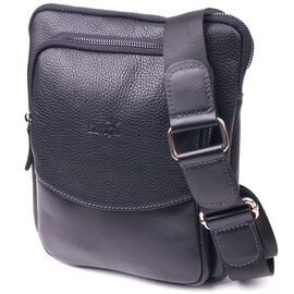 Купить - Мужская сумка из комбинированой натуральной кожи SHVIGEL 18720 Черная, фото , характеристики, отзывы