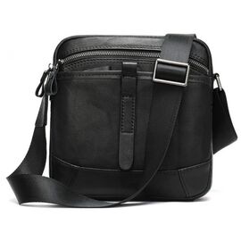 Придбати Компактна сумка через плече зі шкіри Vintage 20034 Чорна, image , характеристики, відгуки