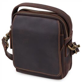 Купить Кожаная мужская винтажная сумка Vintage 20372 Коричневый, фото , характеристики, отзывы