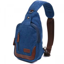 Придбати Текстильна чоловіча сумка через плече Vintage 20387 Синій, image , характеристики, відгуки