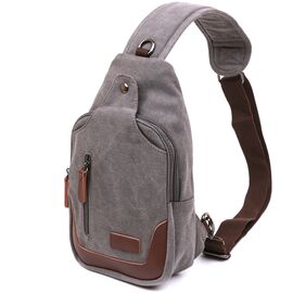 Купить - Удобная мужская сумка через плечо Vintage 20388 Серый, фото , характеристики, отзывы