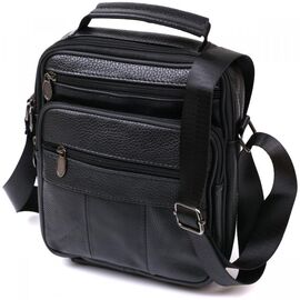 Купить Мужская сумка из натуральной кожи Vintage 20449 Черный, фото , характеристики, отзывы