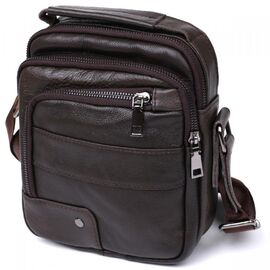 Купить Кожаная практичная мужская сумка через плечо Vintage 20458 Коричневый, фото , характеристики, отзывы