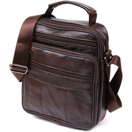 Придбати Чоловіча сумка з натуральної шкіри Vintage 20473 Коричневий, image , характеристики, відгуки