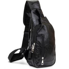 Купить Сумка через плечо на два отделения кожзам Vintage 20559 Черная, фото , характеристики, отзывы