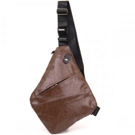 Купить Сумка слинг кожзам Vintage 20566 Темно-коричневая, фото , характеристики, отзывы